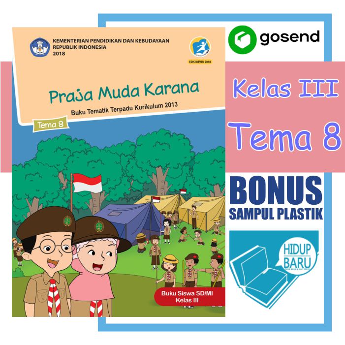 Jual Buku Paket Tematik Kelas 3 SD Tema 8 Semester 2 Praja Muda Karana ...