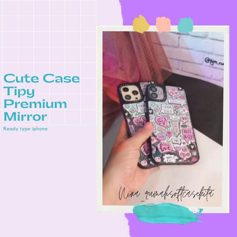 Jual XOXO SOFT HARD CASE TIPY PREMIUM MIRROR IPHONE Shopee Indonesia