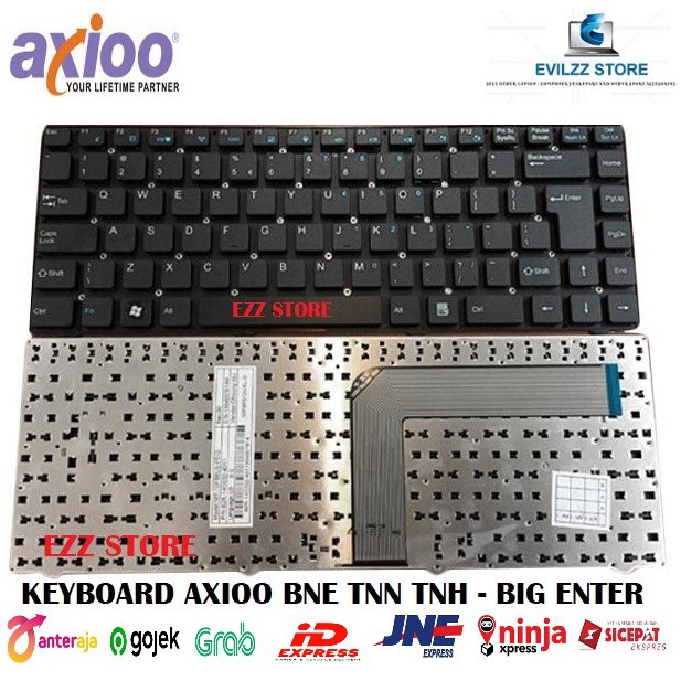 Jual KEYBOARD KIBOT LAPTOP NOTEBOOK AXIO AXIOO BNE TNN TNH NO FRAME BIG ...