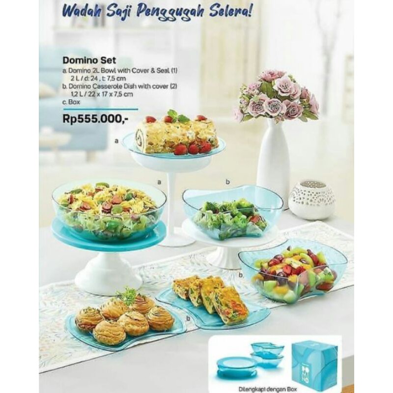 Jual Domino set (glowing turquoise) tupperware | Shopee Indonesia