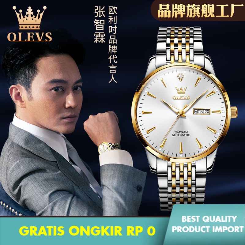 Jual Jam Tangan Salah Satu Bagian Olevs Watch Automatic Mekanis Watch