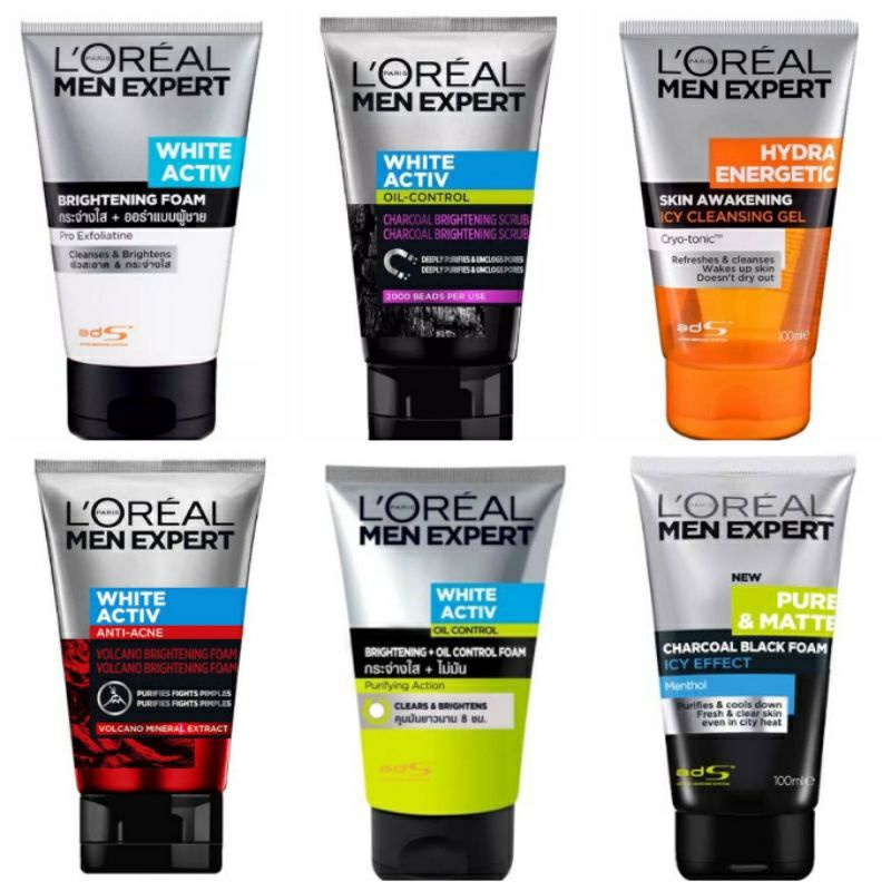 Jual Loreal Men Expert Cleansing Foam Scrub White Activvolcano 100 Mlloreal Facial Cuci 6350