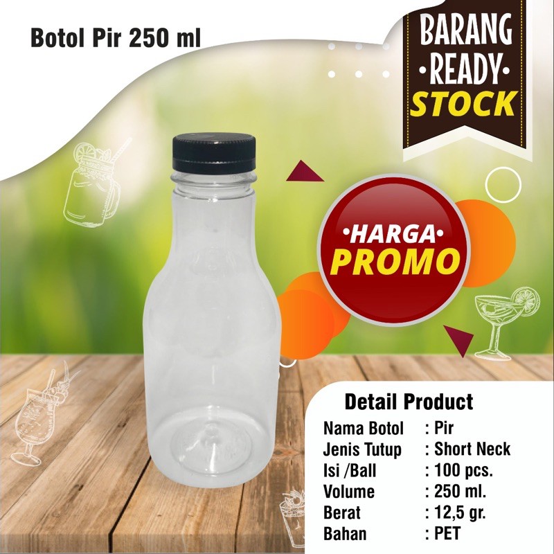 Jual Botol pir 250ml / botol plastik (packing plastik) | Shopee Indonesia