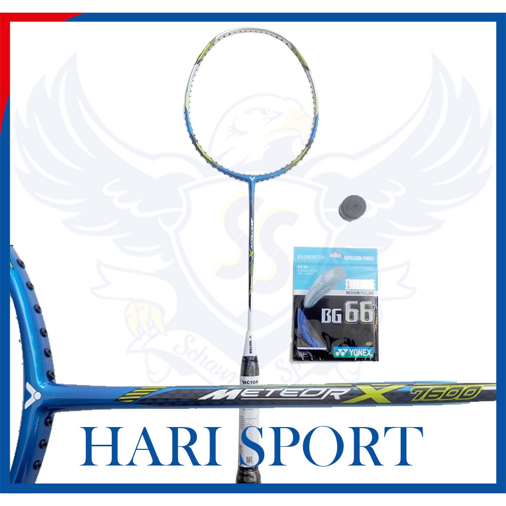Jual VICTOR METEOR X 7600 BLUE Original Raket Badminton Shopee Indonesia