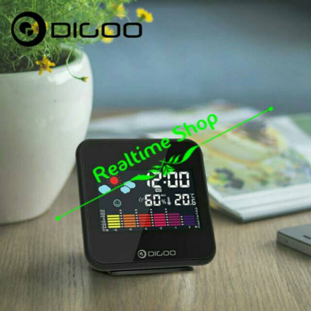 Jual Thermo Hygrometer Clock Digital DIGOO DG-C15 Colorful | Shopee ...