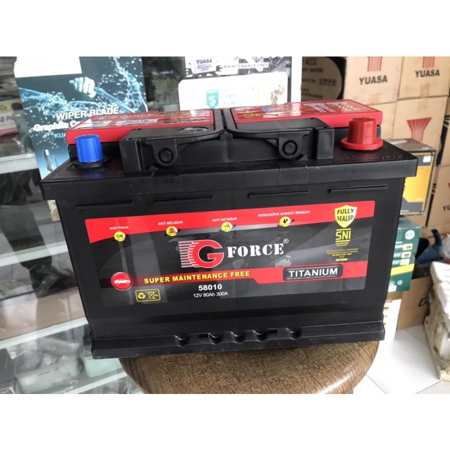 Jual Accu G-Force Titanium 58010 | Shopee Indonesia