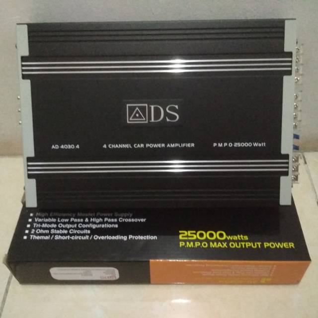 Jual POWER MOBIL 4 CHANNEL ADS AD 4030. 4 MOSFET | Shopee Indonesia