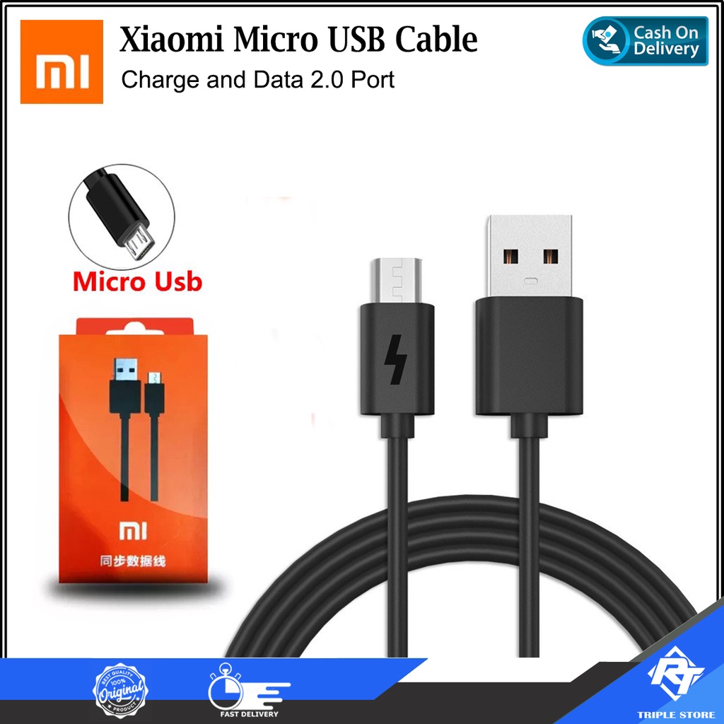 Jual Kabel Data Charger Xiaomi Micro USB Fast Charging Support For All ...