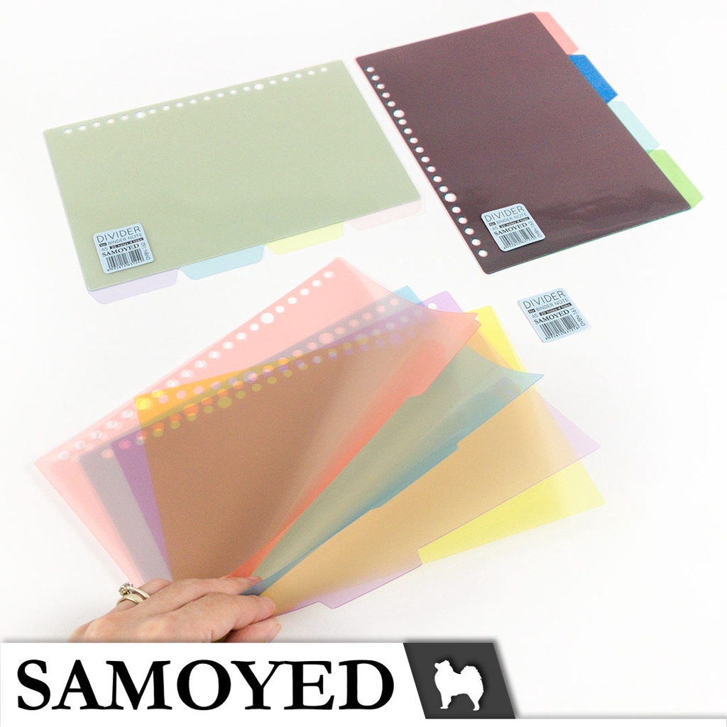 Jual Pembatas Transparan Transparent Divider Index For Binder Note Loose Leaf A Samoyed