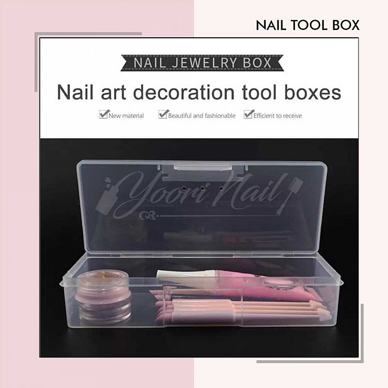 Jual Nail tool box kotak penyimpanan alat nail art nail tools storage