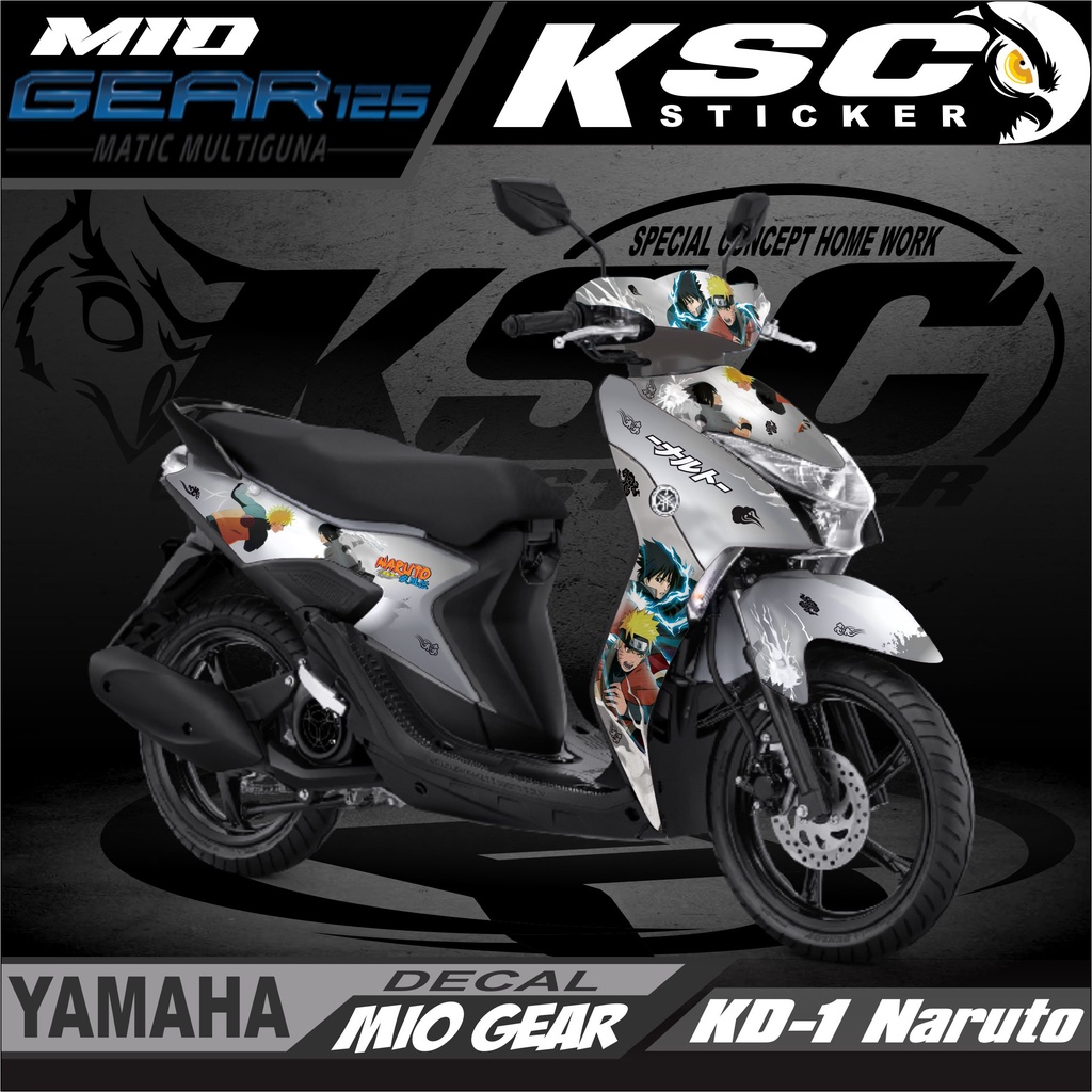 Jual Decal Sticker Yamaha Mio Gear 125 Naruto Sasuke full body - Decal ...