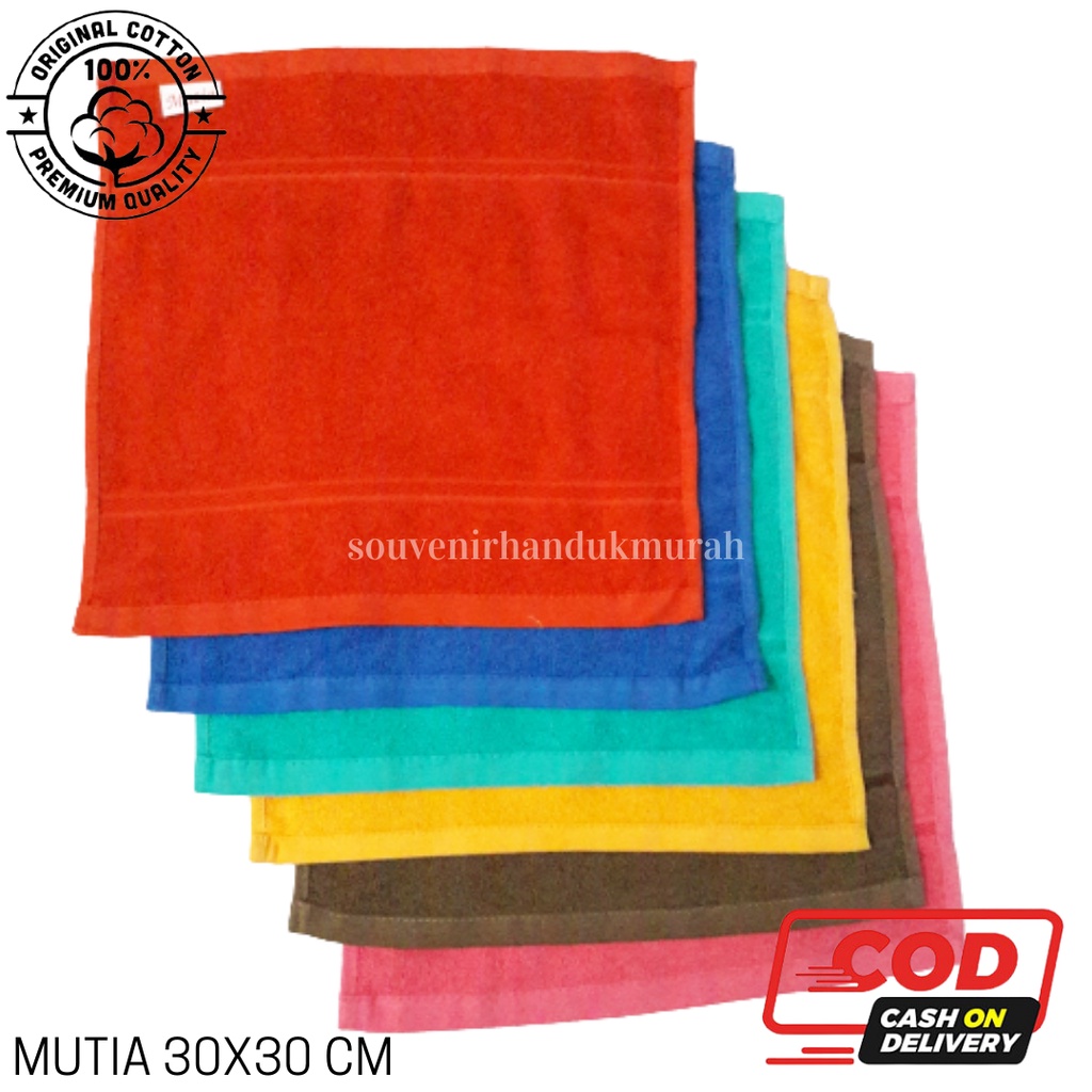 Jual Handuk Mutia Bisa Pilih Warna 30x30 Handuk Sapu Tangan Handuk