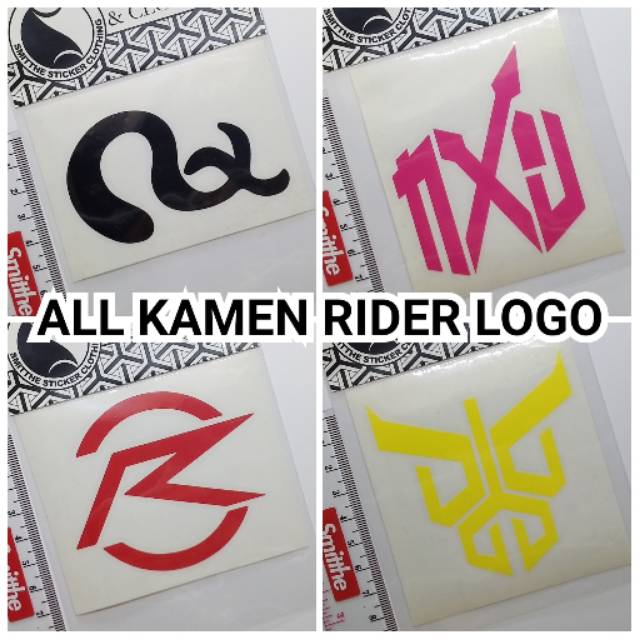 Jual 1 pc Stiker Kamen Rider Logo Cutting Sticker Kamenrider Black RX ...