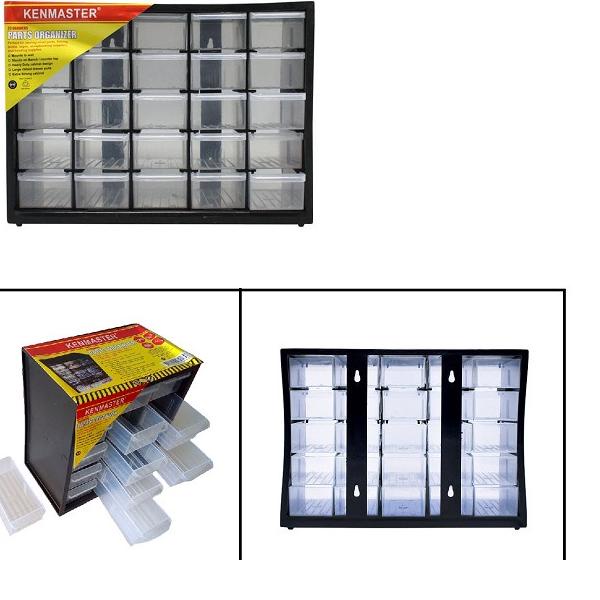 Jual Kotak Plastik Kenmaster Rak Drawer 25 Susun Laci 25Slot Rak Susun