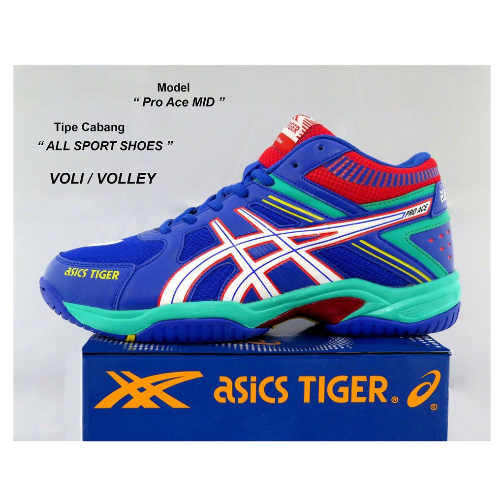 Jual Sepatu Asics Tiger Volley Volly Voli PROH ACE MID Setengah