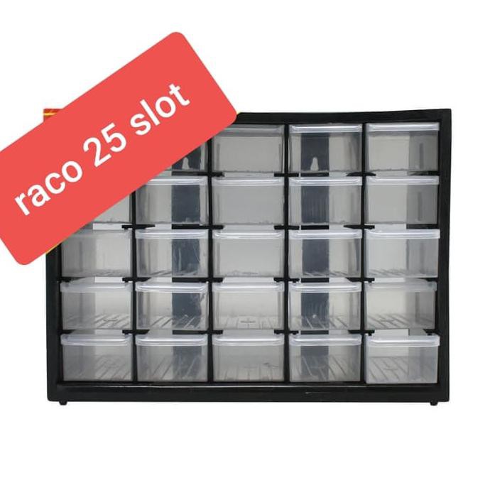 Jual Racco Rako Raco Laci Rak Komponen Kecil 25 25 Slot Plastik ...