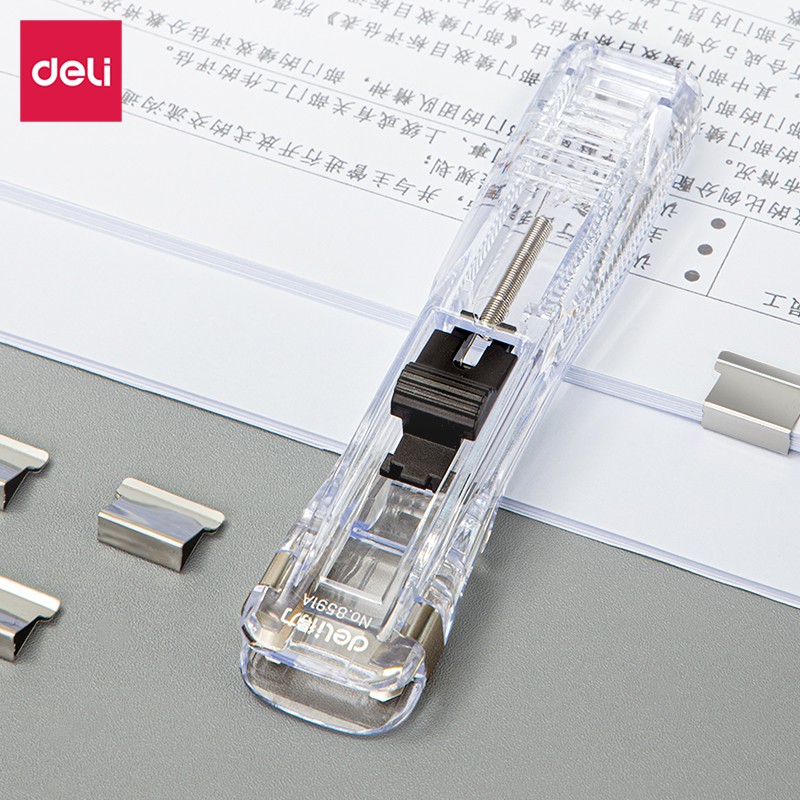 Jual Deli Fastener / Binder Clip Otomatis Gratis 8 Buah Clip 8591F ...