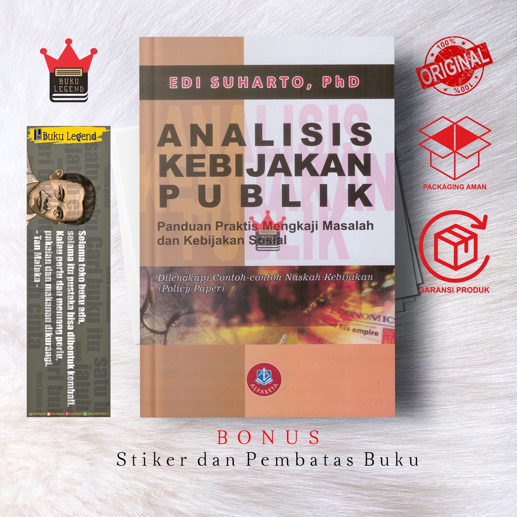 Jual Buku Analisis Kebijakan Publik Panduan Praktis Mengkaji Masalah