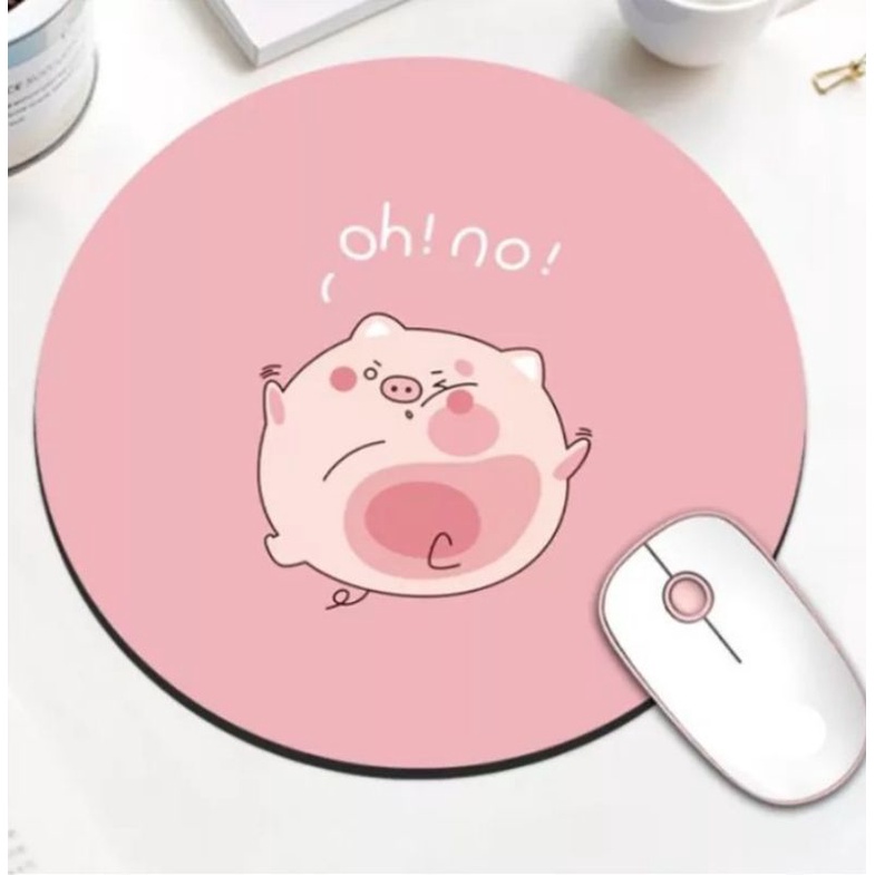 Jual Mouse Pad Bulat Kantor Kerja Bulat Anti Slip Karakter Lucu ...