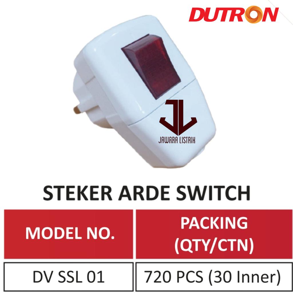 Jual DUTRON STEKER SWITCH DV-SSL-01 STEKER ON OFF STEKER LAMPU SNI ...