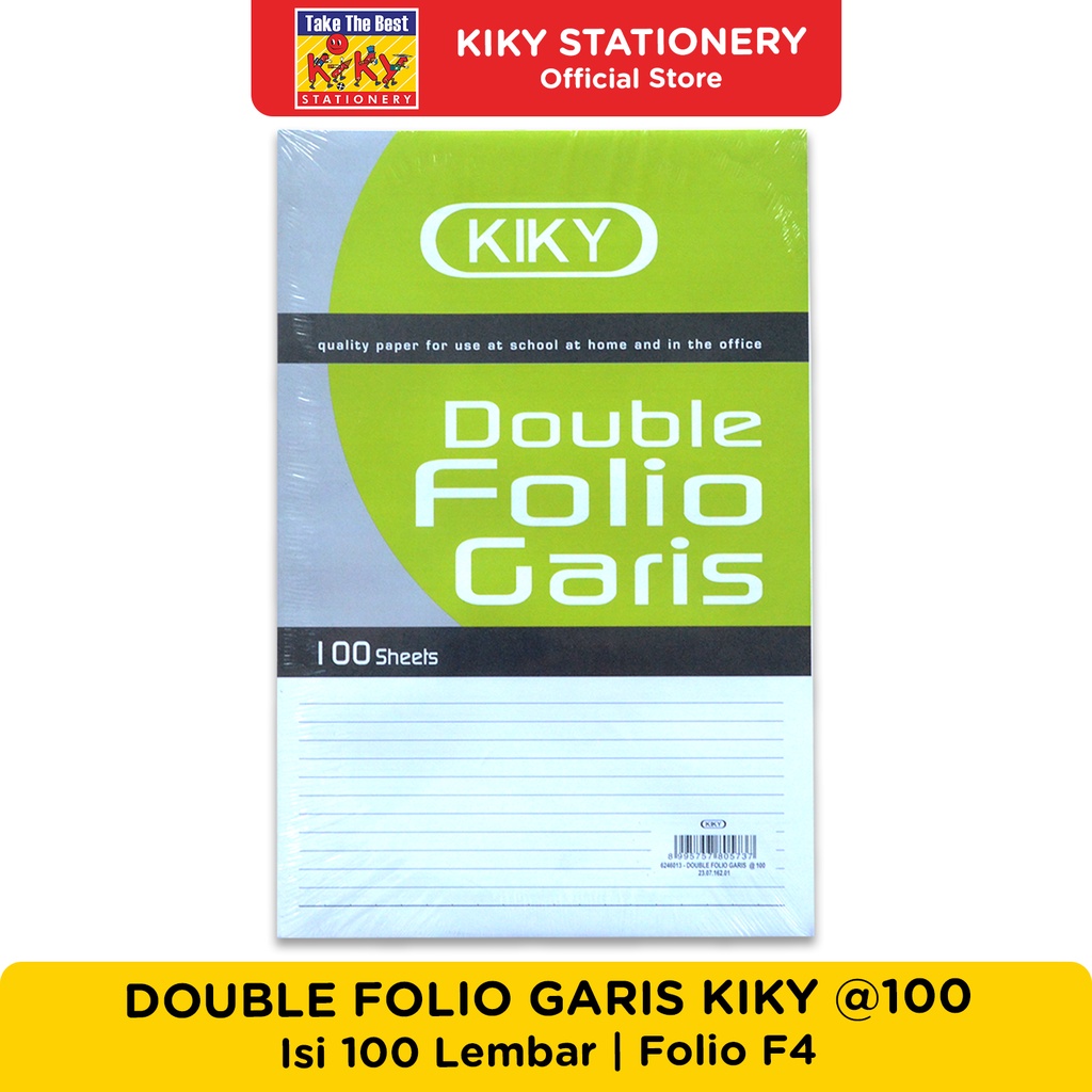 Jual Kiky Kertas Double Folio Garis Dfg Isi 100 Lembar Shopee