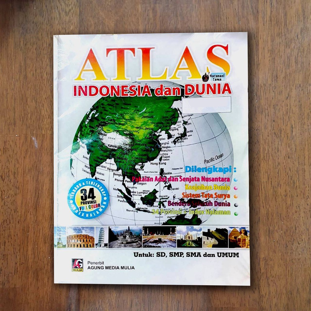 Jual Buku ATLAS Indonesia Dan Dunia - Ukuran Besar | Shopee Indonesia