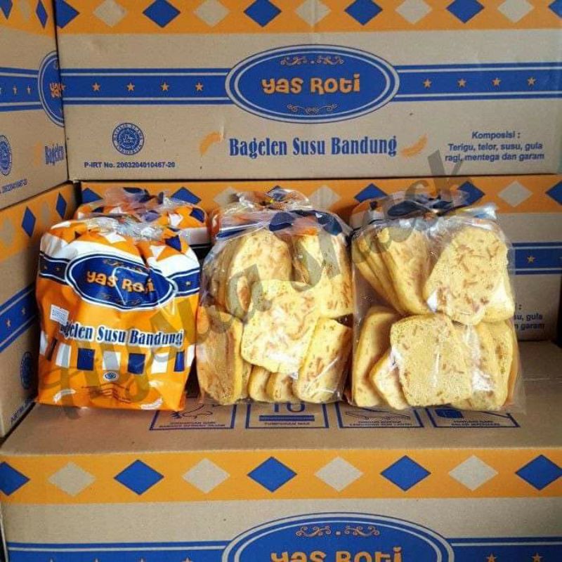 Jual roti kering bagelen 1 dus murah isi 4 rasa keju Yas roti | Shopee ...