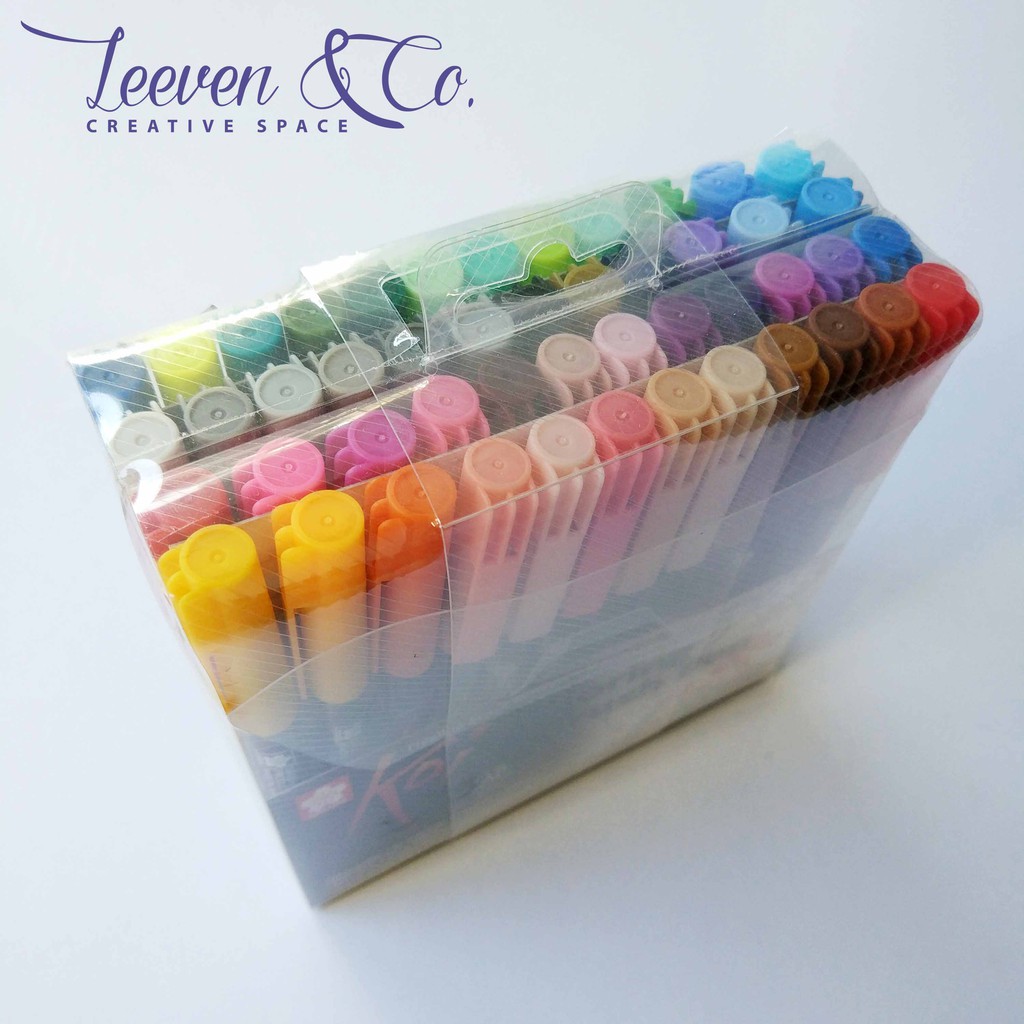 Jual SAKURA KOI WATER COLORING BRUSH PEN SET 48COLOURS Shopee Indonesia