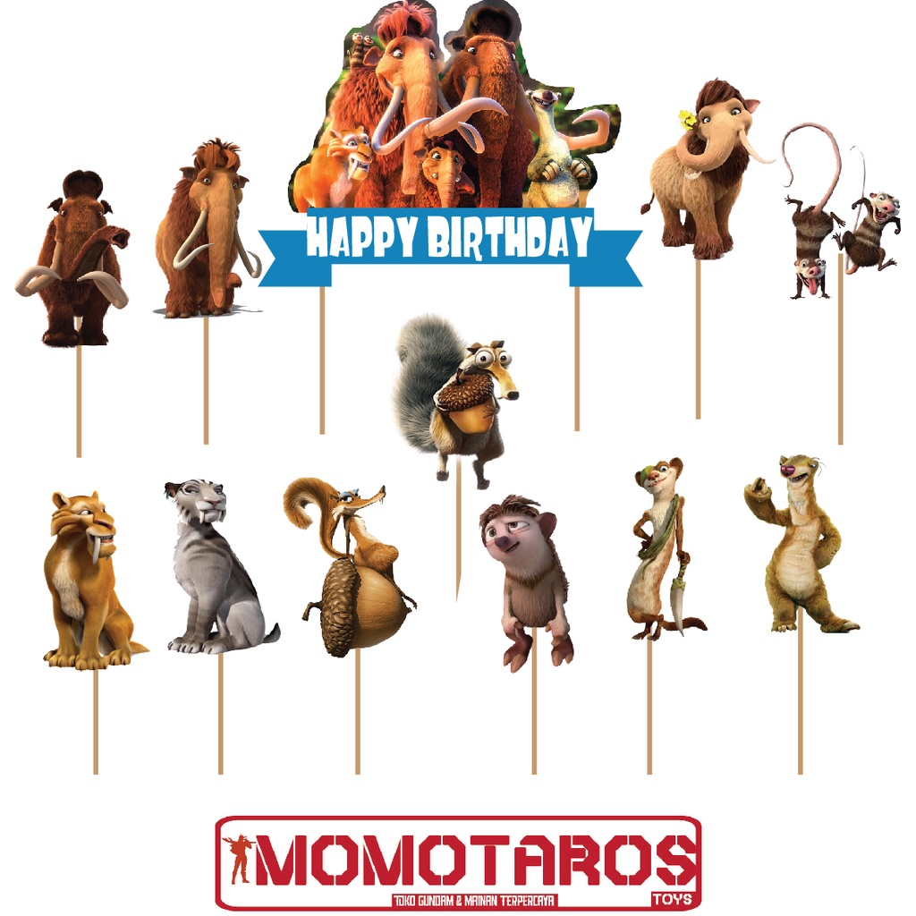 Jual Topper cake Ice Age set | Shopee Indonesia