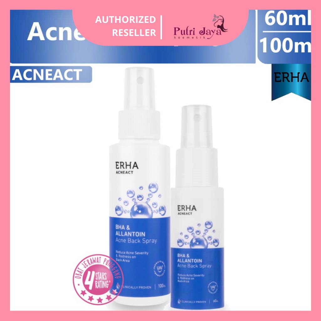 Jual ERHA Acneact BHA & Allantoin Acne Back Spray 100 ml -OBAT JERAWAT ...