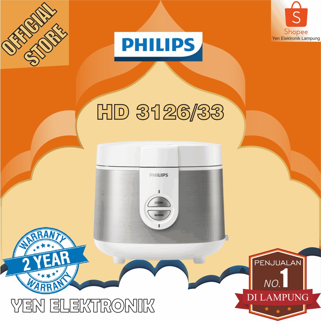Jual Magic Com PHILIPS HD 3126 Magic Com Penanak Nasi Rice Cooker 1L