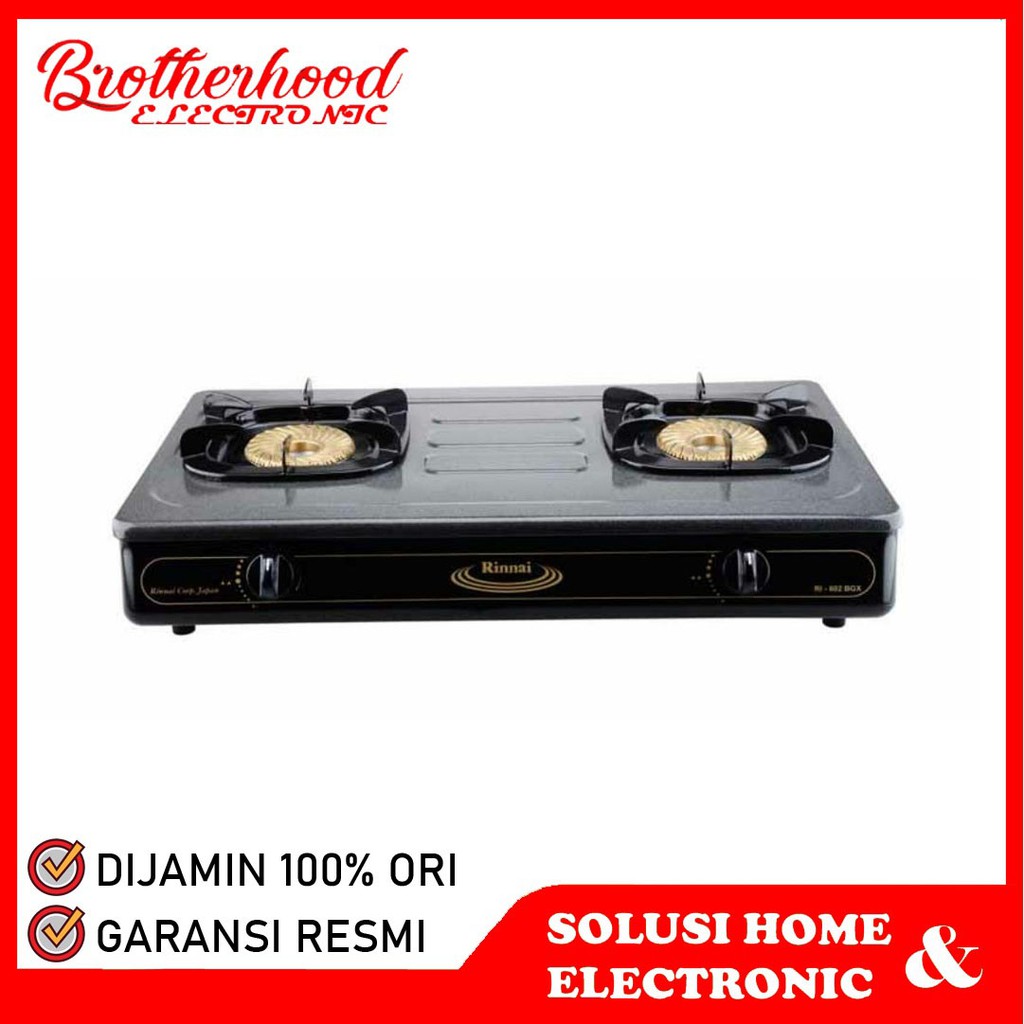 Jual (BISA COD) KOMPOR GAS RINNAI RI-602 BGX / RI 602 BGX KOMPOR GAS [2  TUNGKU] TERMURAH | Shopee Indonesia