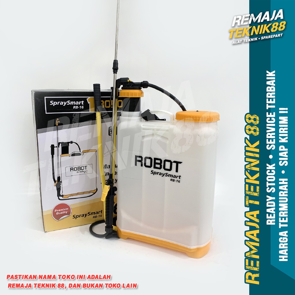 Jual ALAT SEMPROT HAMA DISINFEKTAN / SPRAYER ROBOT RB 16 MANUAL / RB16 ...