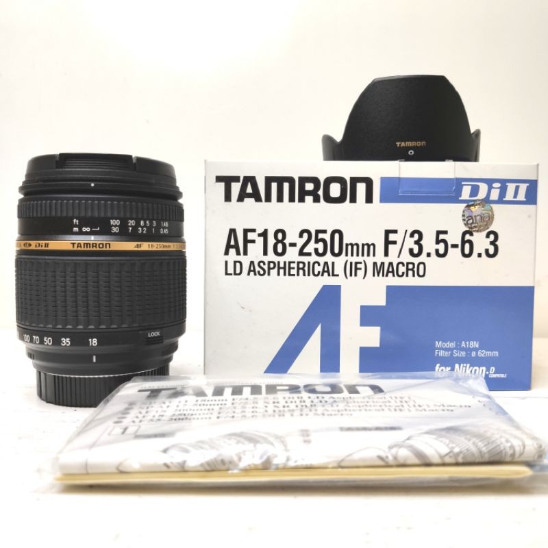 Jual Lensa Tamron AF 18-250mm F/3.5-6.3 Di II LD Aspherical (IF