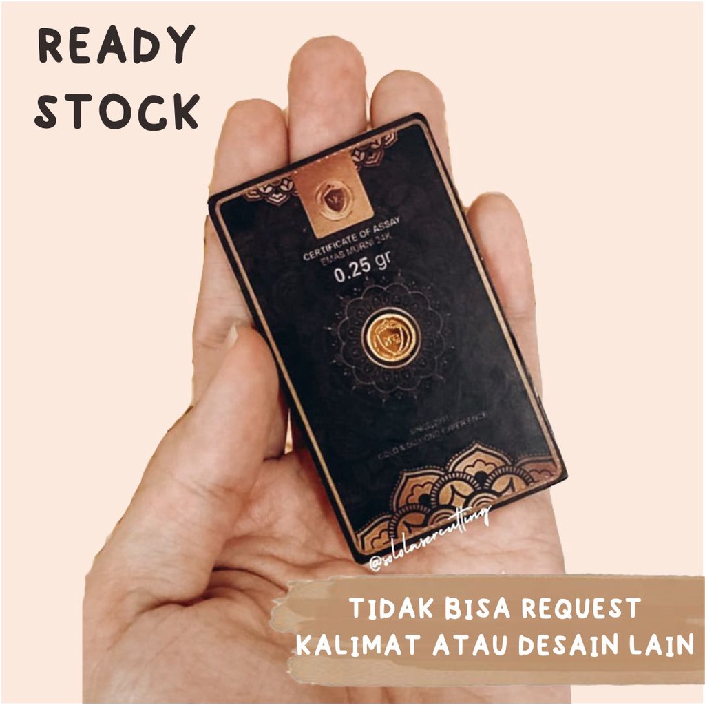 Jual REPLIKA Minigold seri black Card Acrylic dan Replika Mini Gold 0 ...