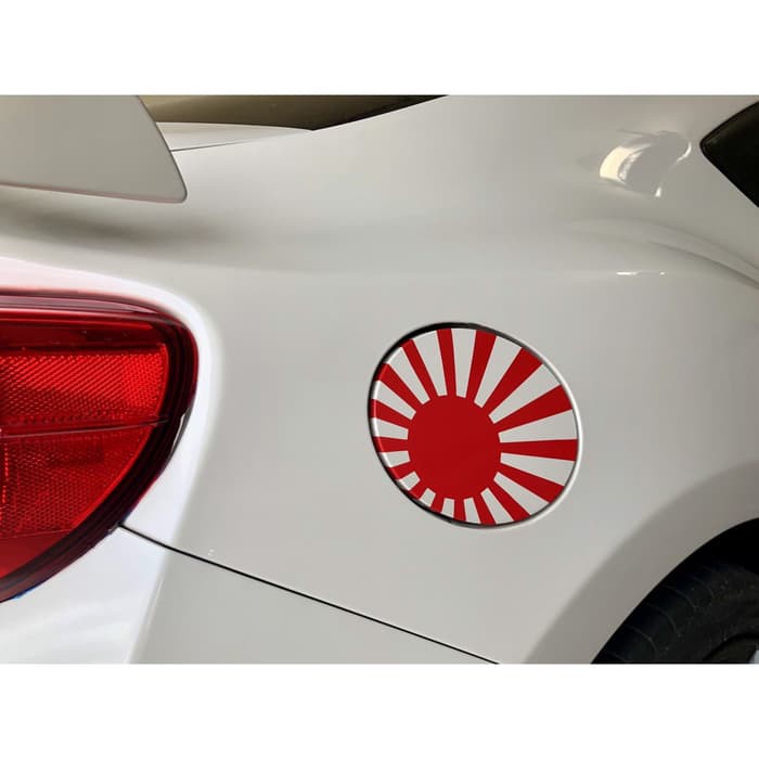 Jual Sticker Mobil Fuel Tutup Bensin Bendera JDM Racing Sun Bulat Bahan ...