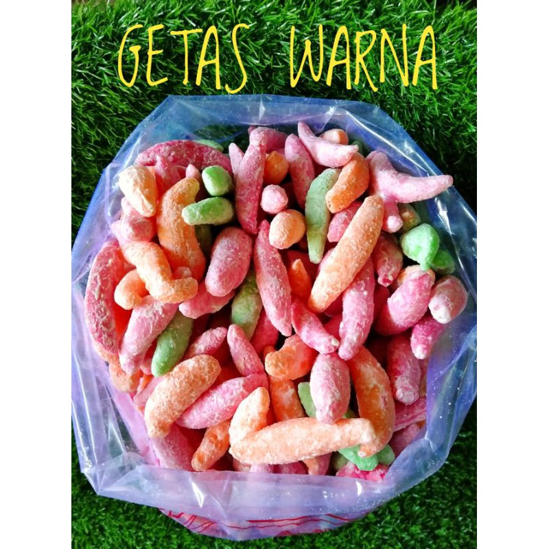 Jual GETAS WARNA / SNACK KILOAN / CAMILAN MURAH | Shopee Indonesia