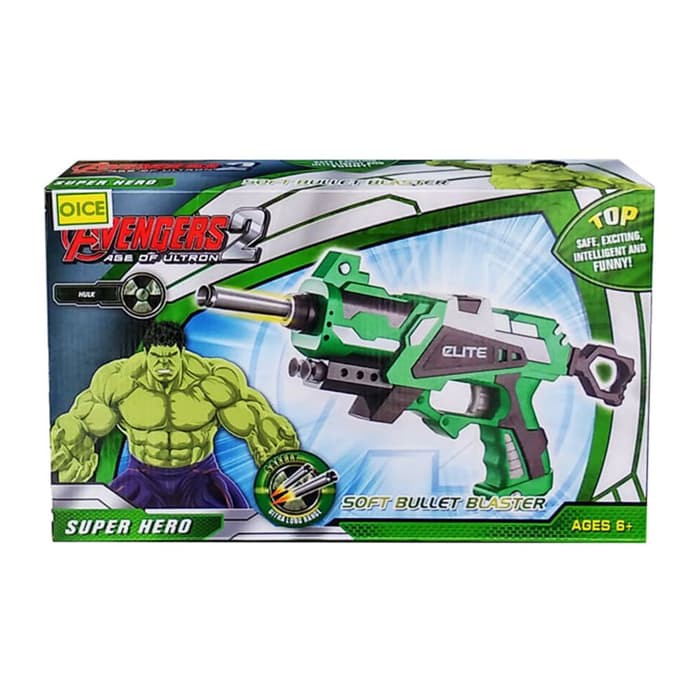 Jual cg153 Senjata Nerf Gun Hulk / Soft Bullet Blaster Hulk / Mainan ...