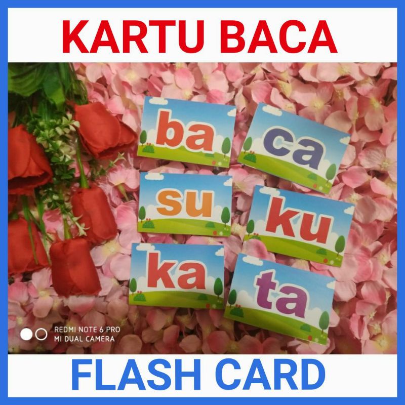 Jual Flash Card Kartu Membaca Suku Kata Anak | Shopee Indonesia