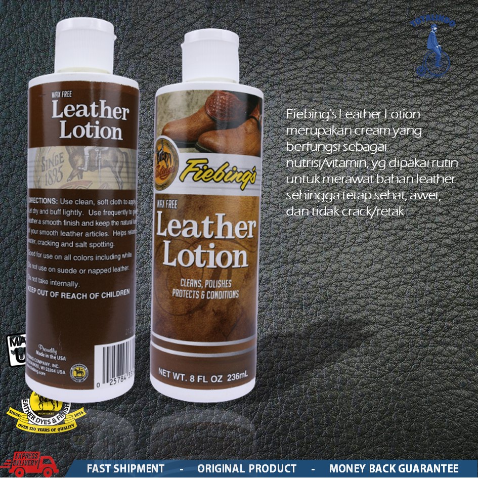 Jual Fiebing's Leather Lotion Conditioner Moisturizer Cleaner / Nutrisi