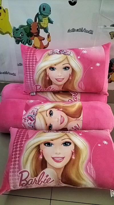 Jual Bantal dan guling barbie pink,untuk anak balita,sesuai gambar ...