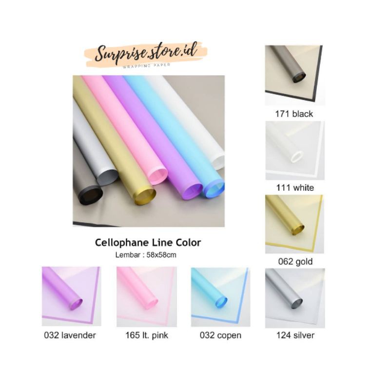 Jual Cellophane Line Color | Shopee Indonesia