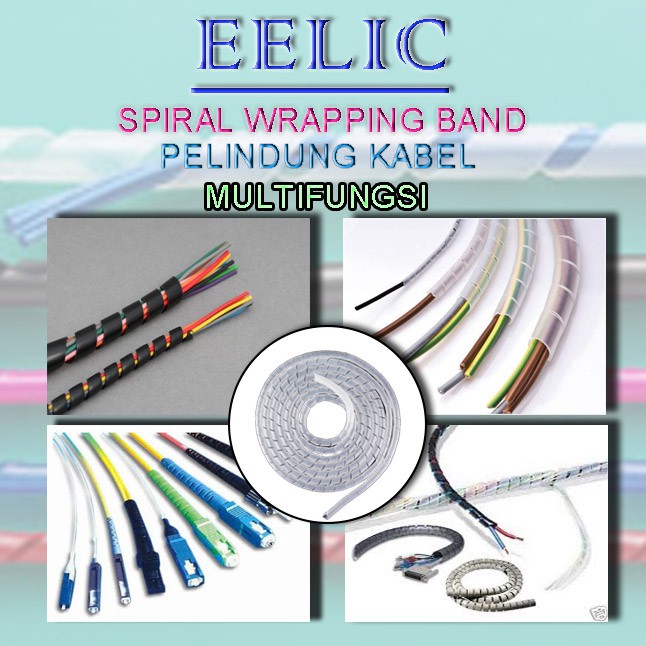 Jual Eelic Kal Swb10m Ks8 Spiral Wrapping Band 10 Meter Pelindung Kabel Spiral Bahan Pe