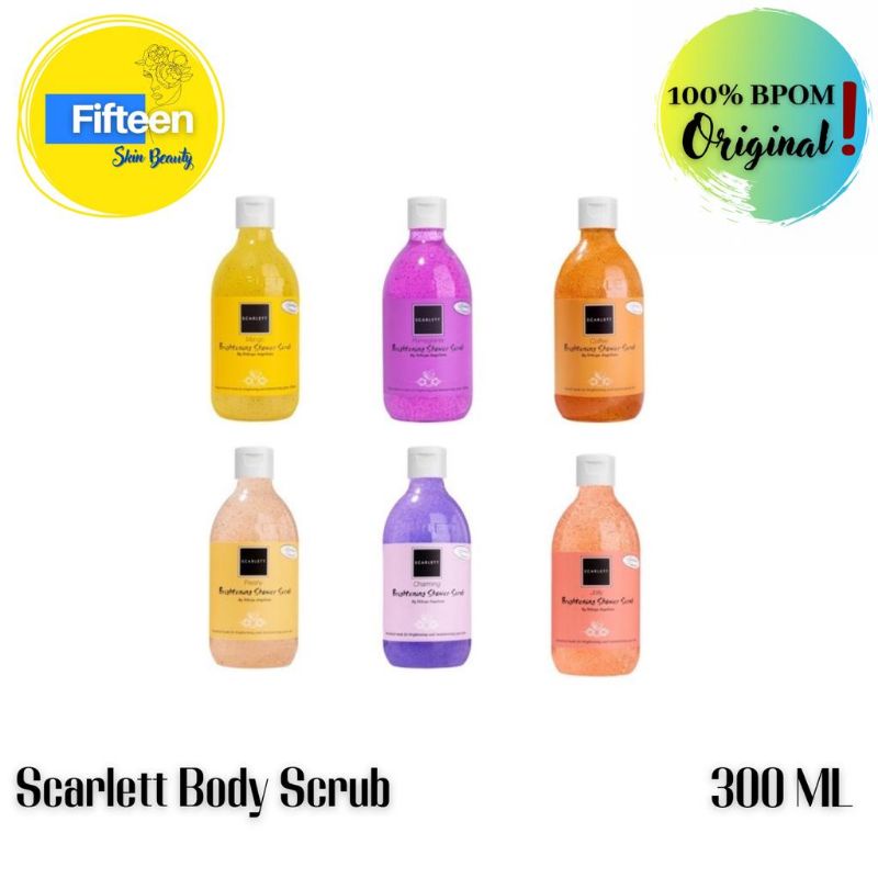 Jual Scarlett Brightening Shower Scrub all varian Shopee Indonesia