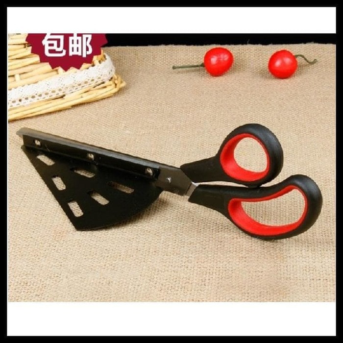 Jual GRATIS ONGKIR! PIZZA SCISSORS WITH SPATULA / PENGGUNTING PIZZA ...