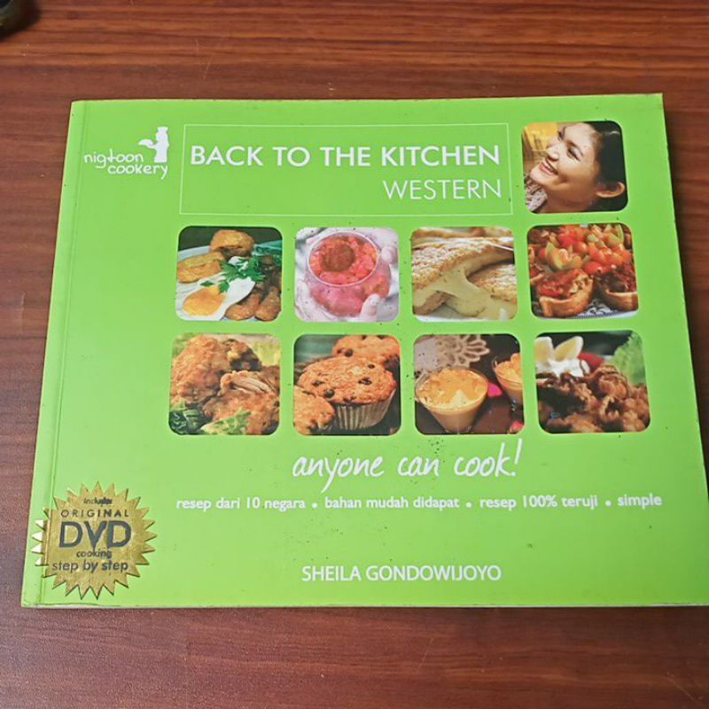 Jual back to the kitchen western, anyone can cook plus cd Shopee Indonesia