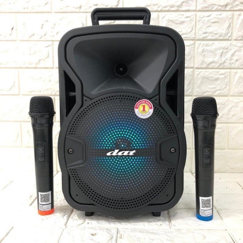 Jual SPEAKER BLUETOOTH DAT DT 820 QD 820QD 8 inch 8in 2 MIC WIRELESS