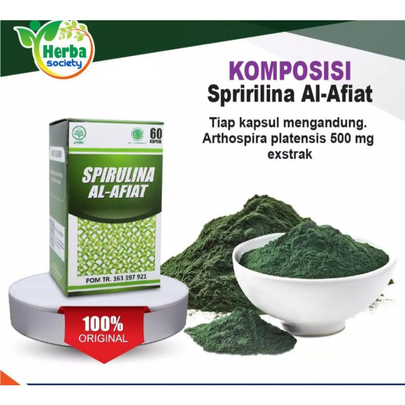 Jual MASKER SPIRULINA Al afiat 60 KAPSUL ORIGINAL | Shopee Indonesia