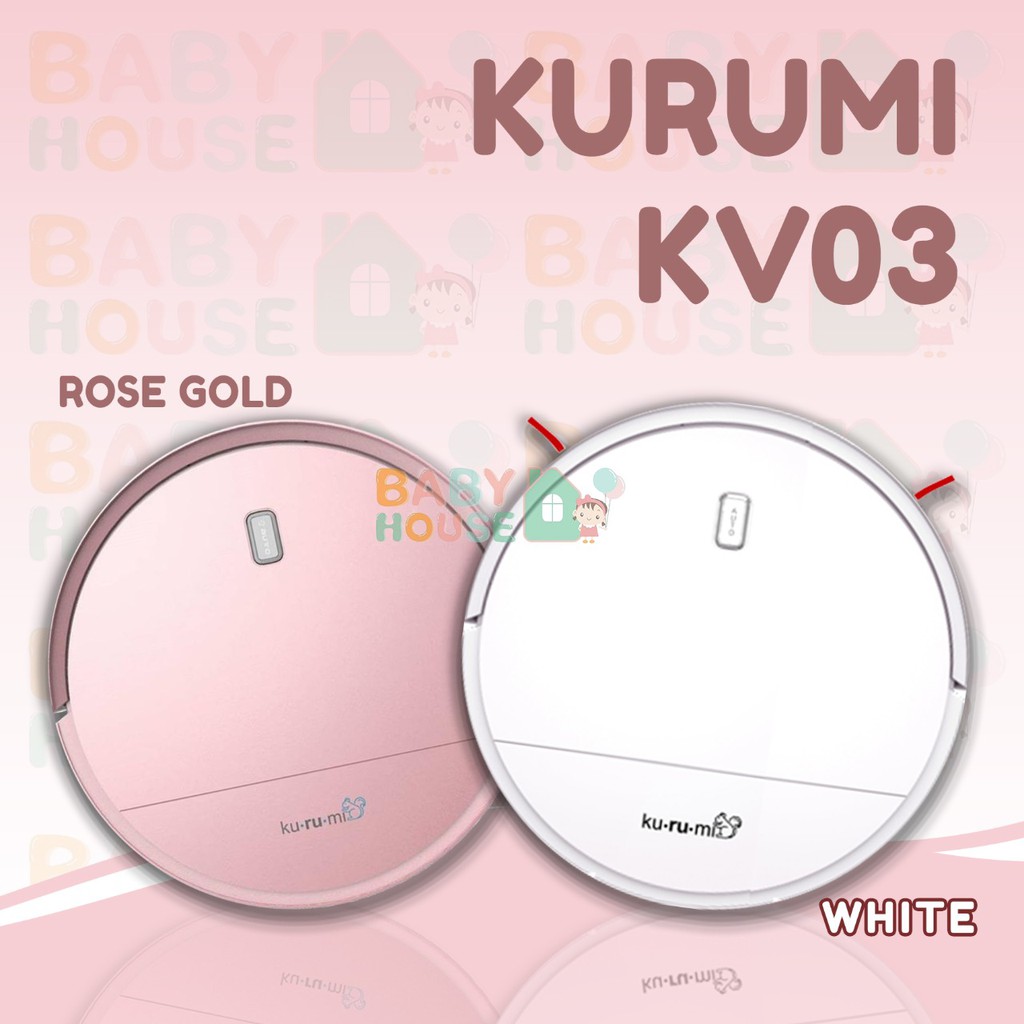 Jual Kurumi KV03 Rose Gold White Robot UV Vacuum Cleaner Shopee Indonesia