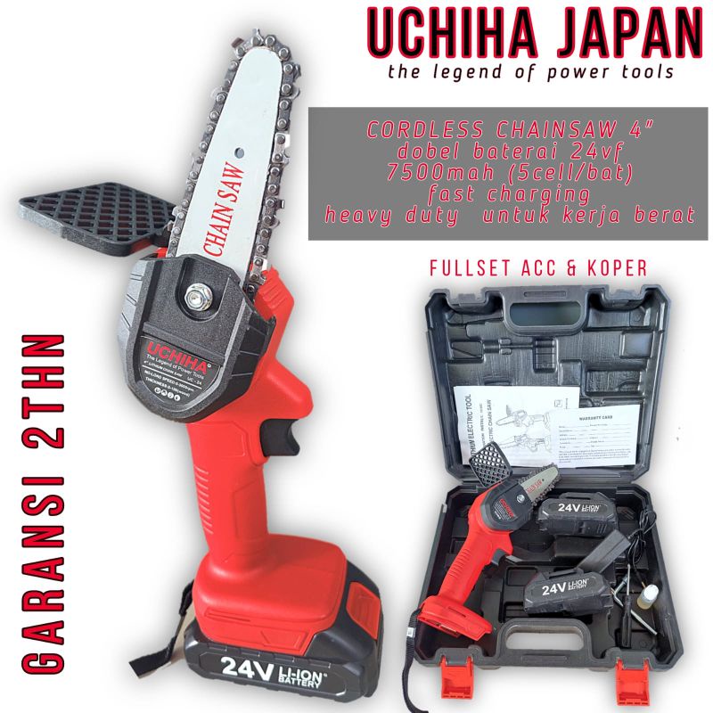 Jual mesin gergaji pohon ranting baterai senso chain Saw chainsaw ...